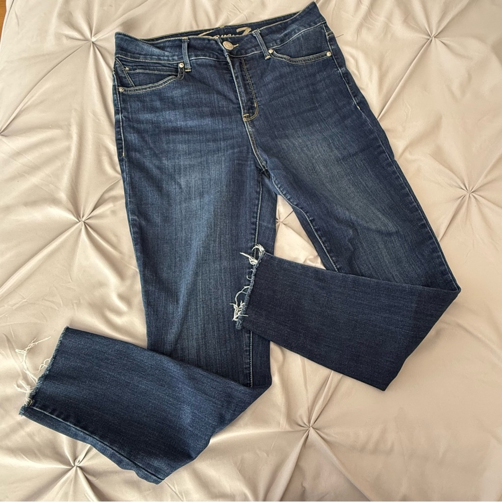Seven7 tummyless high rise skinny